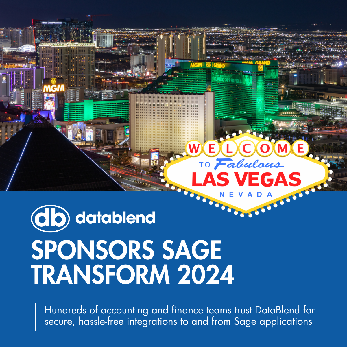 DataBlend, Leading Finance-Focused iPaaS Provider, Sponsors Sage Transform 2024