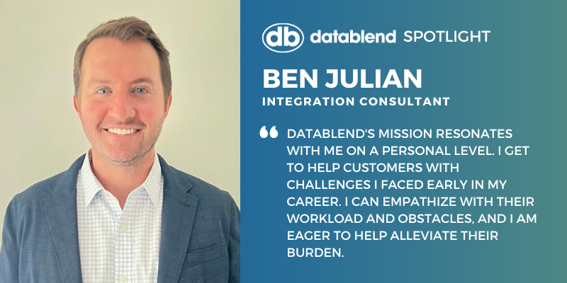 DataBlend Spotlight: Have you met Ben Julian yet? He's helping companies integrate their financial systems.