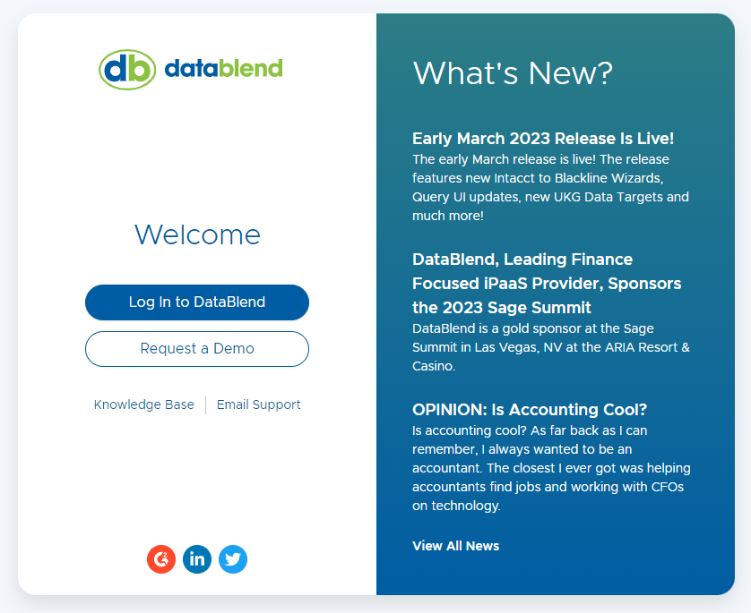 What's new with DataBlend? March 9th release notes.